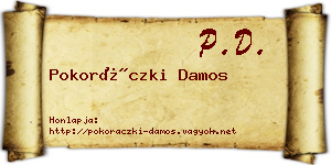 Pokoráczki Damos névjegykártya